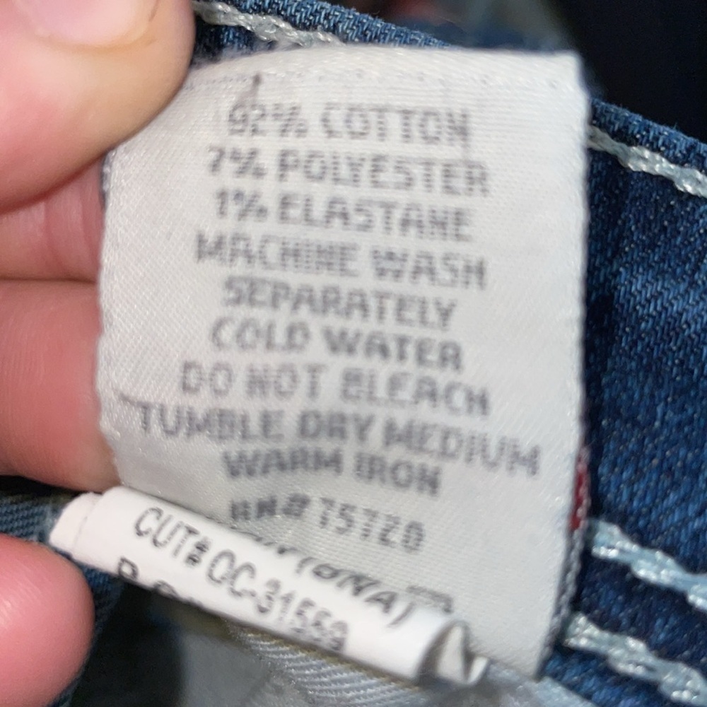 BKE denim Stella distressed jeans bootcut size 26x31 1/2 lighter western country - Picture 10 of 11